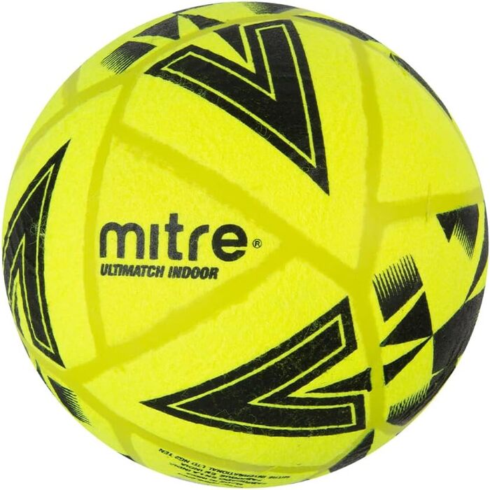 М'яч для футболу Mitre Ultimatch Indoor 4 - жовто-чорний