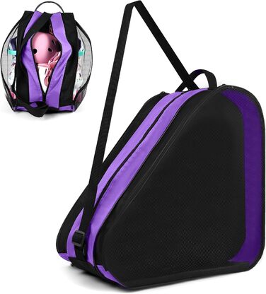 Чохол для роликів Flintronic: сумка для роликів, скейтборду та ковзанів для дітей з регульованим плечовим ременем, велика місткість (фіолетовий)