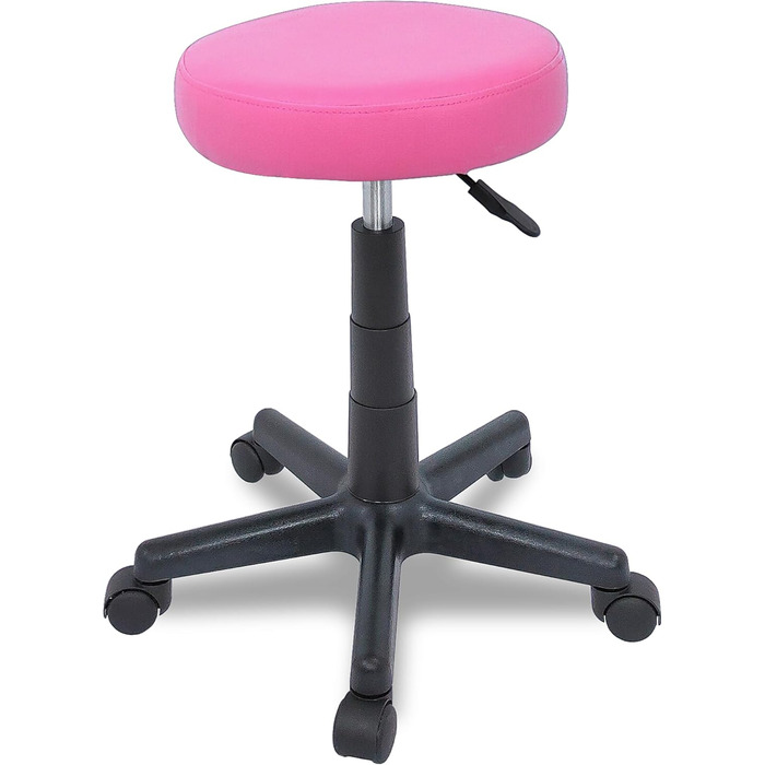 Мобільний масажний стіл Beltom® з 3 зонами, складний + табурет для косметології - Рожевий