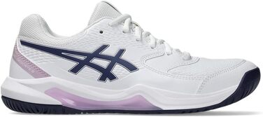 Жіночі тенісні кросівки ASICS Dedicate 8 Біло-срібні (41.5 EU)