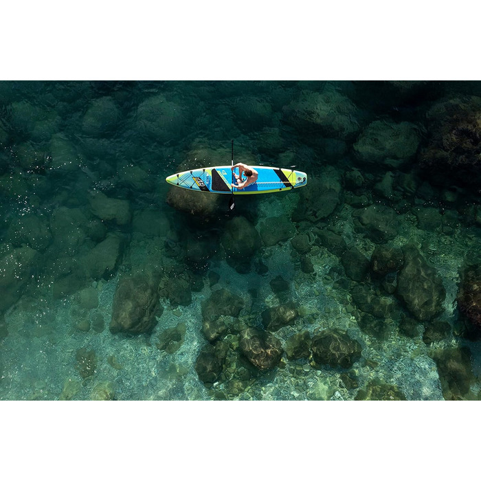 Надувна SUP-дошка Bestway Hydro-Force Touring Aqua Excursion 381×79×15 см, комплект для серфінгу