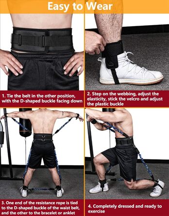 Стрічки опору для боксу Sfeexun: набір еспандерів для фітнесу та боксу, 3 рівні опору (300/200/150 lbs)