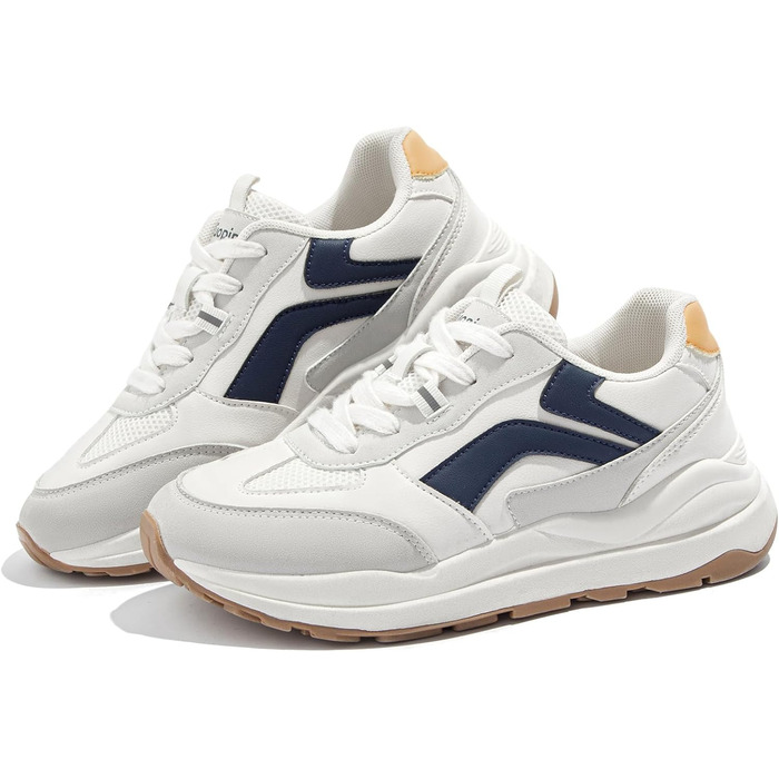 Жіночі трекінгові кросівки Tuopin Modische: дихаючі сітчасті кросівки на шнурівці, з антиковзкою підошвою, сірі та коричневі, розмір 37 EU