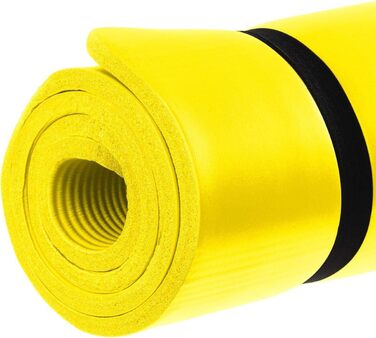 Гімнастичний килимок для фітнесу та йоги MOVIT, гіпоалергенний, жовтий (183x60x1.0 см)