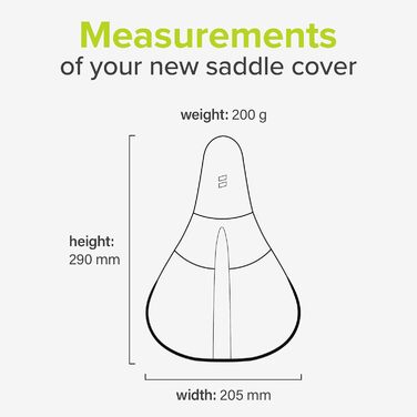 Покриття для велосипедного сидіння VELMIA з Memory Foam - м'яке, ергономічне, для жінок та чоловіків, підходить для трекінгу