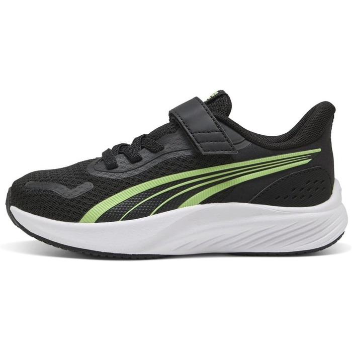 Дитячі кросівки PUMA Pounce Lite Ac+ PS, 32 EU, чорний/білий/зелений