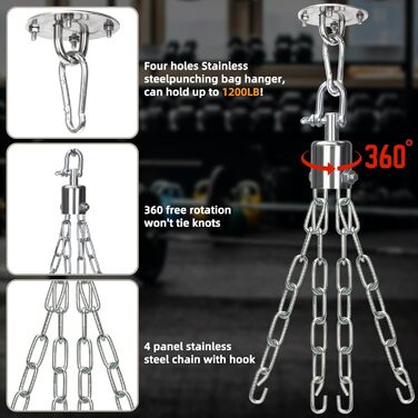 Боксерський мішок Canvas Boxsack для дорослих, 120 см, невикористаний, міцний, вантажопідйомність до 80 кг, білий