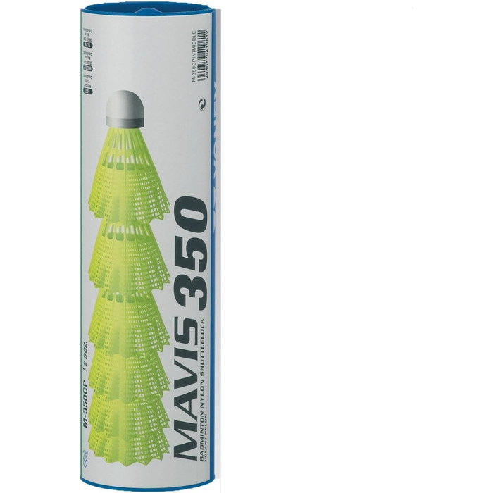 Волан Yonex Avis 350 (Жовтий, 60 шт. в тубі) для бадмінтону - професійний