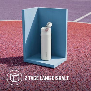 Термобутилка Stanley Flip Straw 2.0 0.7 л з трубочкою, термочашка для напоїв, зберігає холод до 12 годин, льодяне охолодження до 3 діб, BPA-free, не протікає, для тримача напоїв, можна мити в посудомийці, рожевий кварц