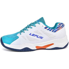 Тенісні кросівки для чоловіків та жінок, зала, молодь, піклбол, бадмінтон, зручні кросівки тренера, фітнес, неслизькі зала, білий, зелений, 38 EU