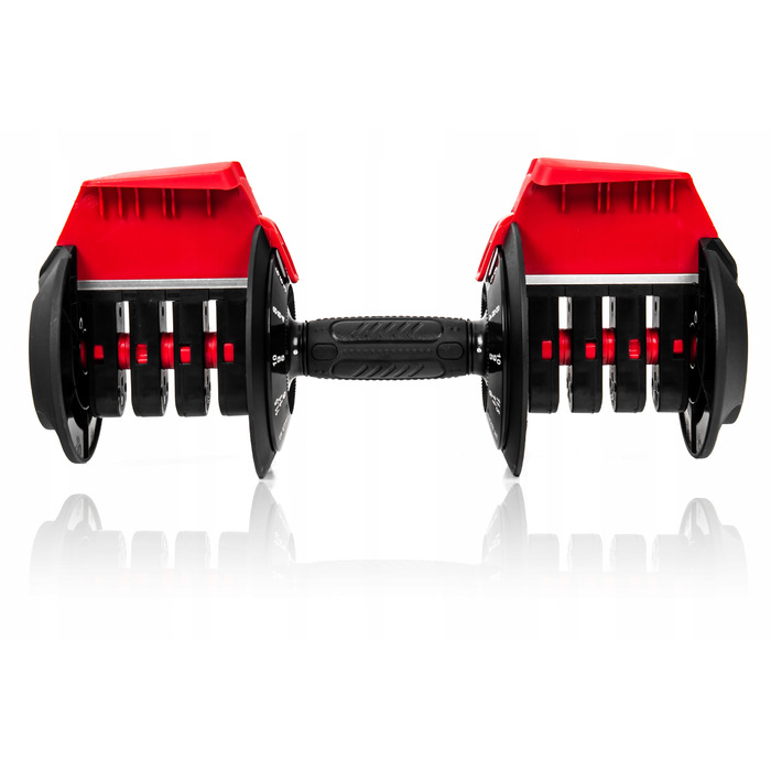 Регульовані гумовані гантелі Sapphire, 1 x 24 кг