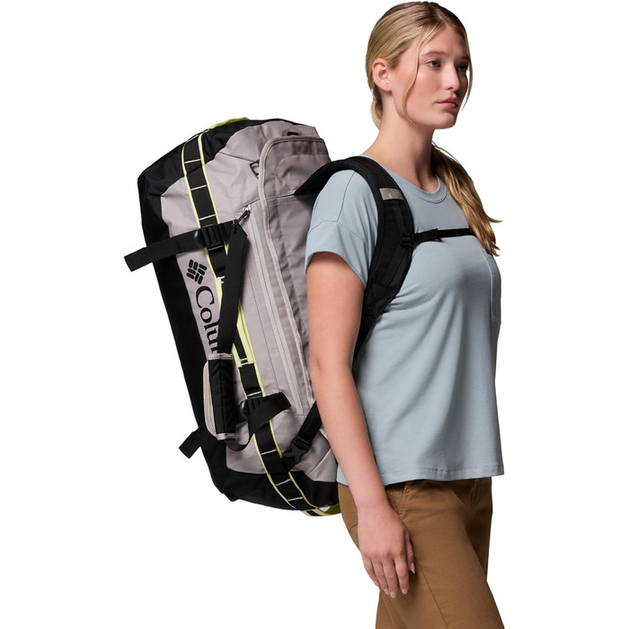 Унісекс спортивна сумка-даффл Columbia Landroamer 60L, Flint Grey/Black/Citron Haze