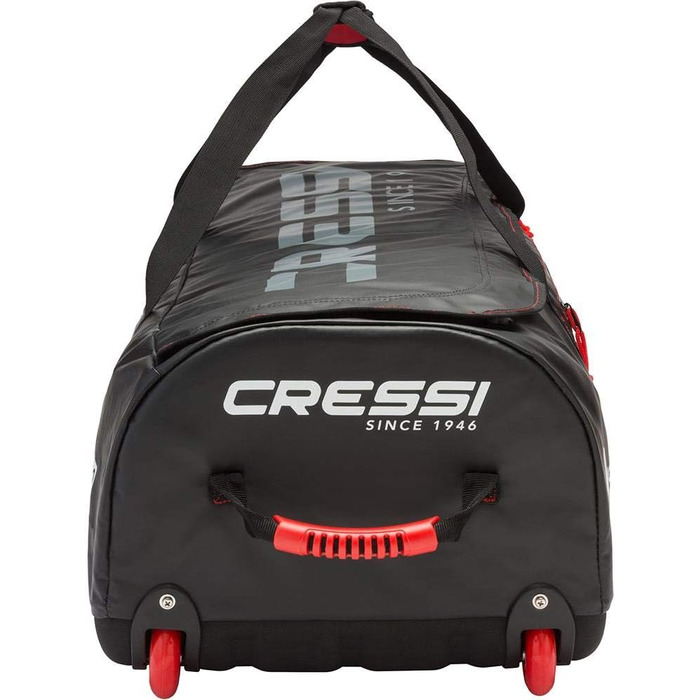 Сумка Cressi Tuna Bag 120 л, водонепроникна, чорно-червона, з колесами або без, унісекс для дорослих