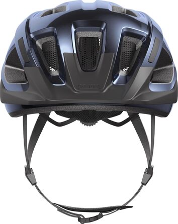 Велошолом ABUS Aduro 3.0 LED для міста та спорту, з заднім ліхтарем, розмір M (52-58 см), синій (Midnight Blue), для жінок і чоловіків