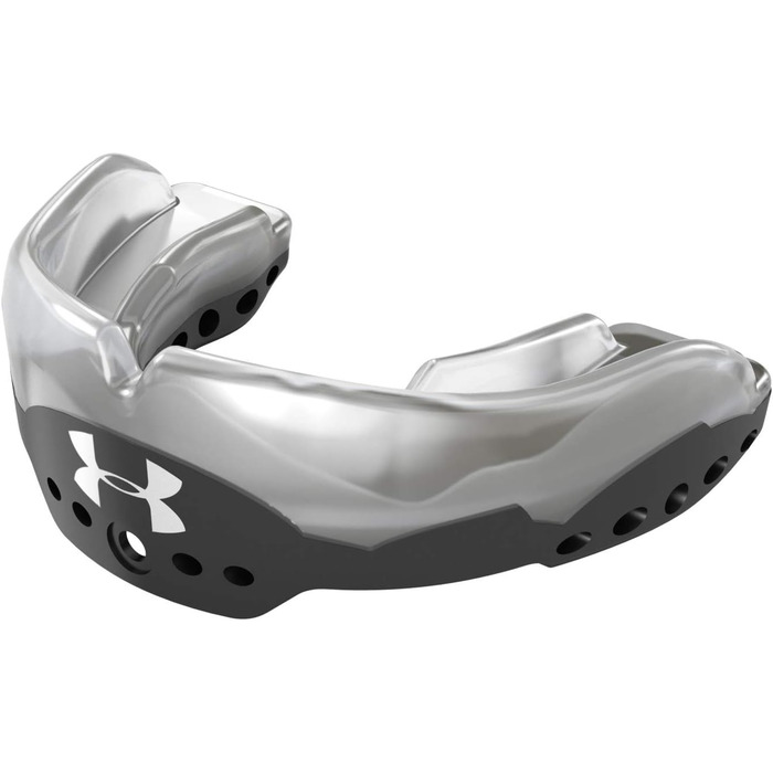 Захисна капа Under Armour Gameday Elite для футболу, лакросу, баскетболу, хокею, боксу, знімний ремінець, для дорослих і підлітків, чорна