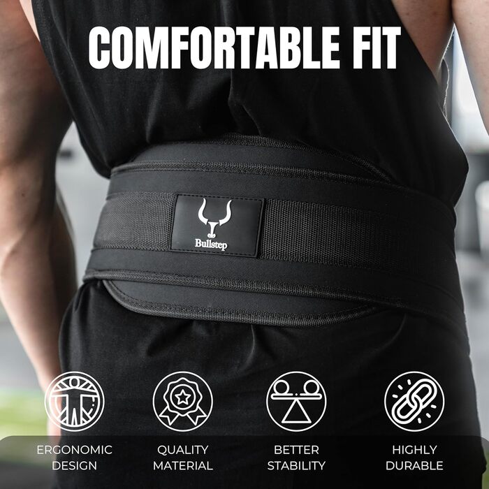 Гірчаний пояс з ланцюгом та карабіном | Важкий пояс для чоловіків та жінок | Пояс для додаткової ваги | Важкий пояс для присідань, підтягувань, бодібілдингу | Пояс для ваги