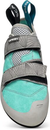 Кріпи для скелелазіння Scarpa Origin для жінок, боулдерингові (40.5 EU, Maldive Light Gray Ffxw)