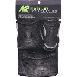 Дитячі роликові ковзани K2 Exo Jr з захистом, унісекс, чорні/сірі/зелені