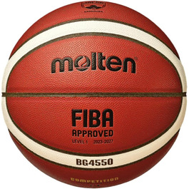 Баскетбольний м’яч Molten BG4550 FIBA, преміум синтетична шкіра, розміри 6 і 7