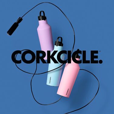 Термобутилка Corkcicle з нержавіючої сталі 590 мл, тройна ізоляція, зручна трубочка, колір «обпалене дерево»
