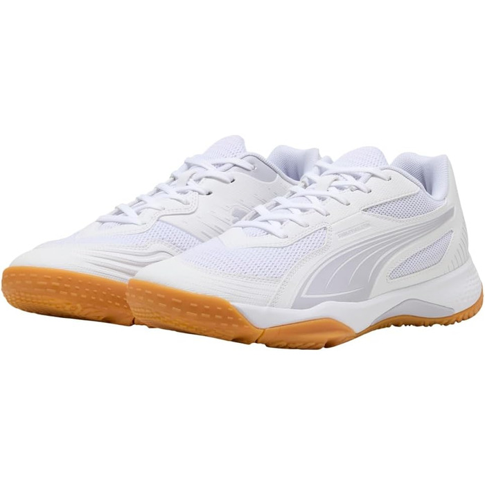 Спортивне взуття PUMA Solarflash III W для залу - чоловіче/жіноче, 42.5 EU, білий/фіолетовий/малиновий