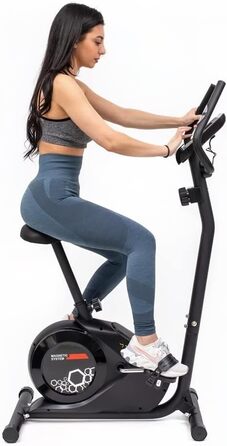 Магнітний велотренажер TechFit B300 з LCD, пульсометром і регульованим сидінням — домашній фітнес-ергометр для кардіо та схуднення