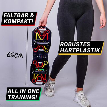Дошка для віджимань WA Fitness® з еластичними стрічками, тренажер для дому, розвиток м'язів, для чоловіків та жінок