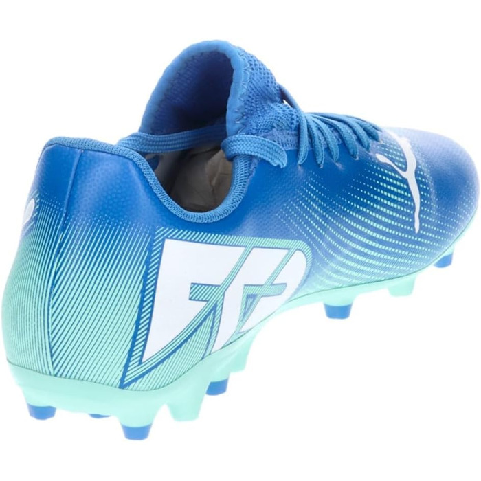 Дитячі футбольні черевики PUMA Unisex, розмір 32.5 EU, кольори Hyperlink Blue/Mint/Puma White