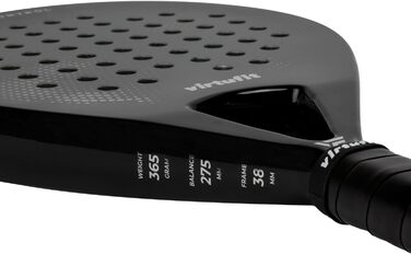 VirtuFit Контроль Падел-ракетка - Чорний - Сірий