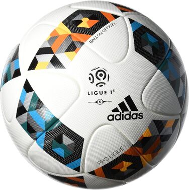 Офіційний футбольний м’яч adidas Pro Ligue 1, розмір 5, білий/синій/помаранчевий/чорний