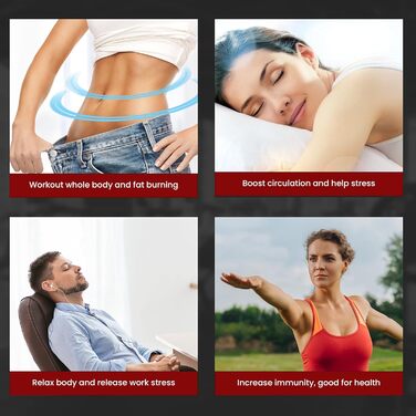 Вібраційна платформа EILISON Fitpro для фітнесу та лімфодренажу, з еспандерами, для фігури, тонусу, відновлення, коричнева