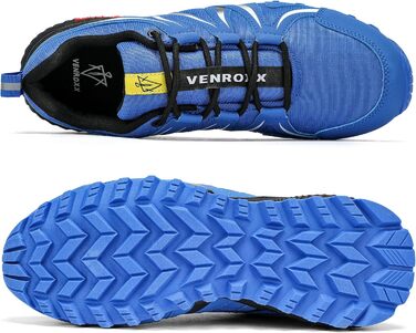 Чоловічі трейлранні кросівки для хайкінгу та трекінгу. Легкі, дихаючі, з антиковзкою підошвою. Розміри 39-48, синій колір.
