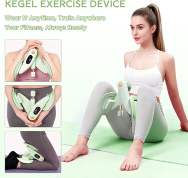 Тренування тазового дна для жінок: пристрій для зміцнення м'язів, регулювання ваги 7-16 кг, фітнес для дому, зелений