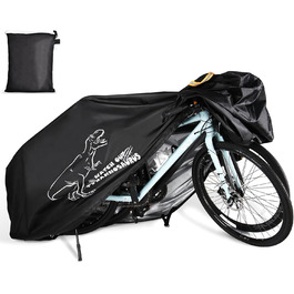 Водонепроникний чохол для велосипеда на 1/2/3 велосипеда, матеріал Oxford 210D, захист від дощу, пилу, сонця та вітру. Підходить для гірських, шосейних та електровелосипедів. Розміри L (200x65x98 см) та XL (200x75x110 см)