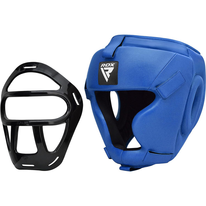 Захист голови RDX для боксу з решіткою, шкіра Maya Hide, для MMA, кікбоксингу, тайського боксу, захист обличчя та носа, боксерський шолом для тренувань, чоловічий та жіночий