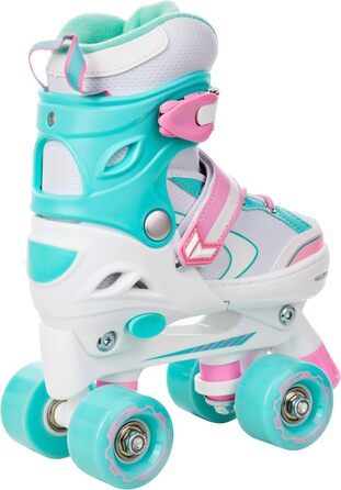 Роликові ковзани для дівчаток RAVEN Lia Mint, регульовані, з LED підсвіткою, 30-33 розмір (18,5-20,5 см), без рами