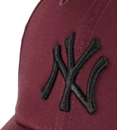Кепка New Era MLB 9Forty з регульованим розміром, бейсболка з логотипом NY/LA, колір: бордовий/чорний