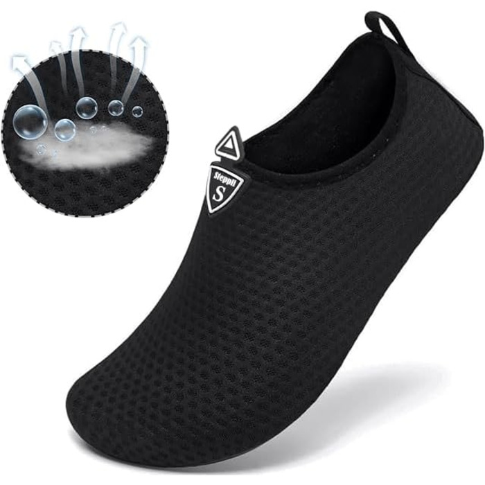 Чоботи для плавання та відпочинку на пляжі - чорні, 37 EU (для жінок та чоловіків)