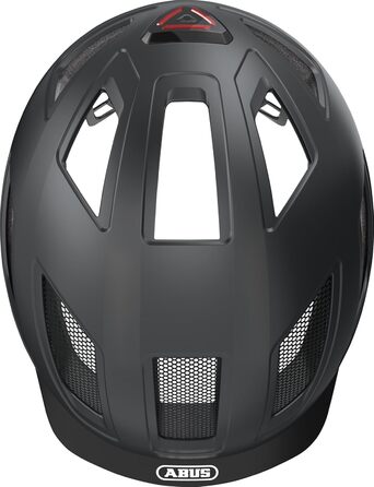 Велосипедний шолом ABUS Hyban 2.0 з підсвіткою, ABS, для дорослих XL, чорний