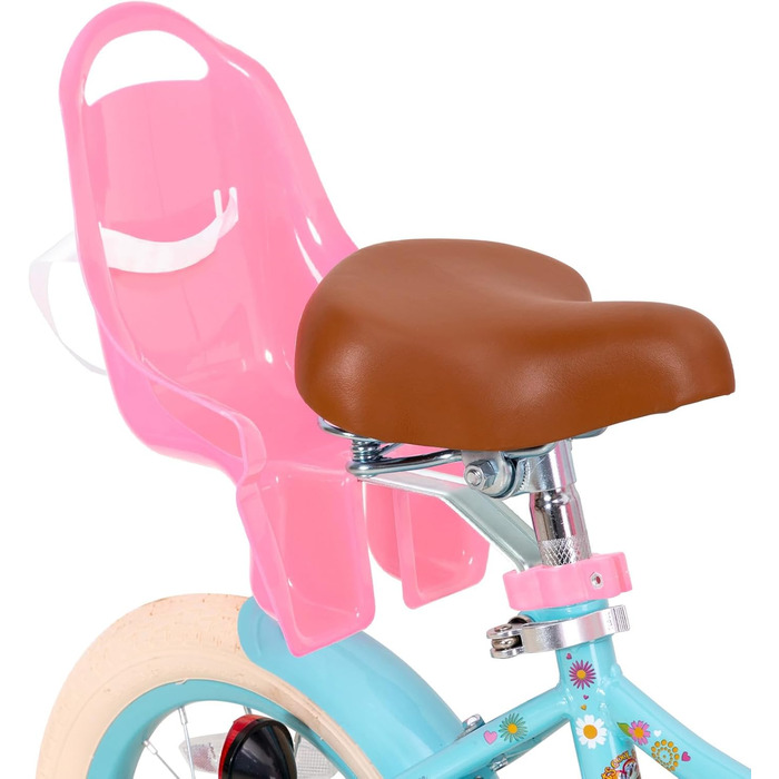 Дитячий велосипед JOYSTAR Little Daisy 12/14/16 дюймів для дівчаток 2-7 років з додатковими колесами, кошиком і стрічками