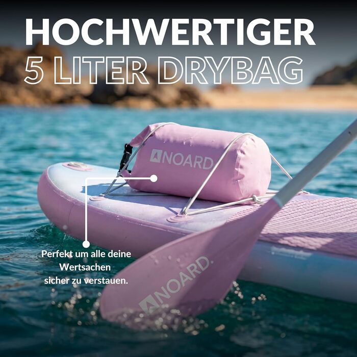 SUP дошка NOARD надувна Double-Layer Dropstitch 326 см до 140 кг | Комплект з веслом, насосом, рюкзаком, лішем та гермосумкою Batik Flower