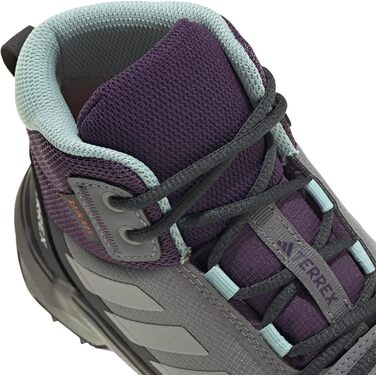 Дитячі трекінгові черевики Adidas Terrex AX4R MID RAIN.RDY (29 EU, сірий/сірий/блакитний)