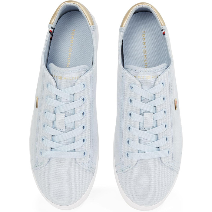Кросівки жіночі Tommy Hilfiger Vulcanized Canvas, блакитні Breezy Blue, 39 EU