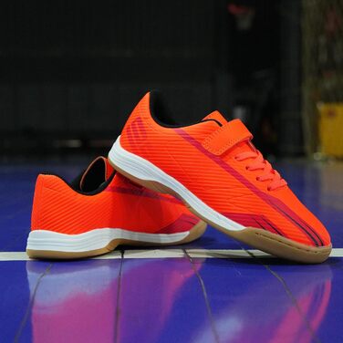 Детские зальные футбольные бутсы JABASIC для мальчиків та дівчаток - Futsal, Indoor (31 EU, Оранжевый)