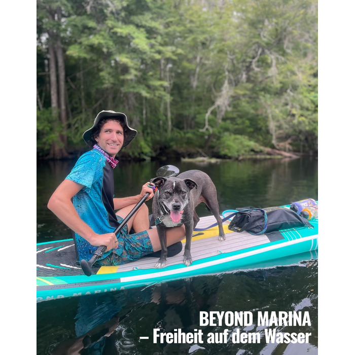 Надувна SUP-дошка BEYOND MARINA 320x81x15 см з веслом, сидінням, насосом і рюкзаком для водних видів спорту