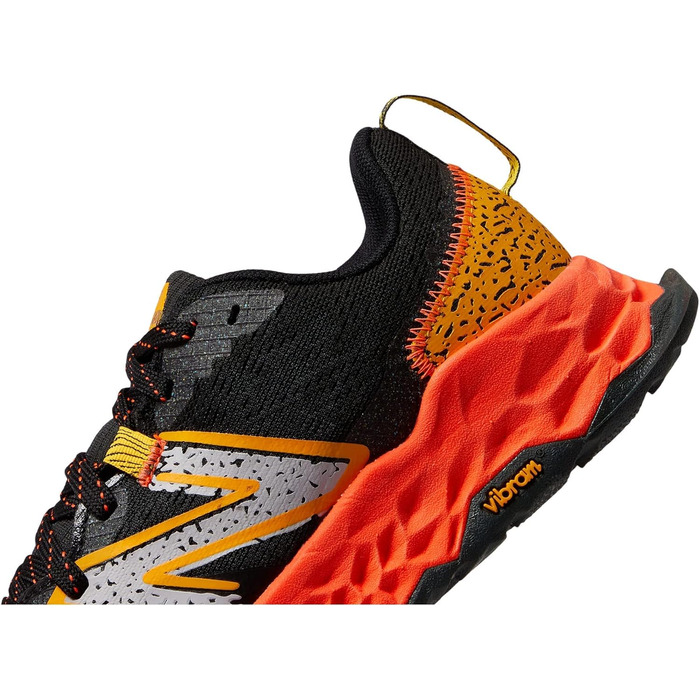 Кросівки New Balance Fresh Foam Hierro v7 для хлопчиків (старші діти) чорного кольору з неоновим відтінком Dragonfly, розмір 3.5 Big Kid M