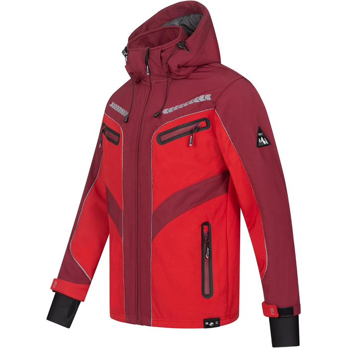 Чоловіча куртка Softshell Rock Creek Outdoor H-314, великий розмір 4XL, червона