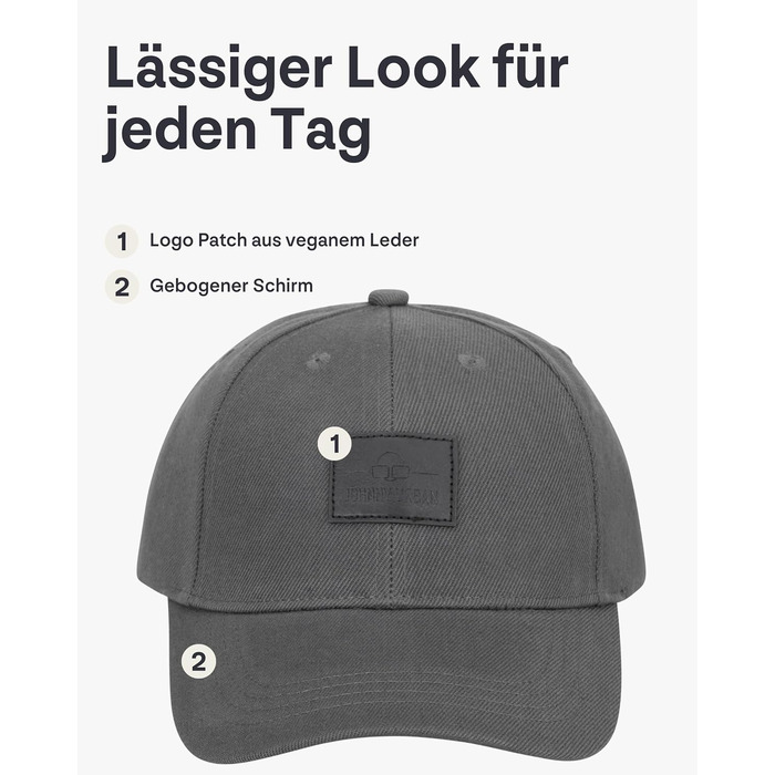 Кепка-снапбек Johnny Urban Dean унісекс, регульований розмір, світло-сірий коричневий