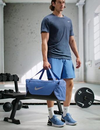 Спортивна сумка Nike Brasilia Medium X Duffel (Indigo Storm/Black/Reflect Sil), універсальний розмір