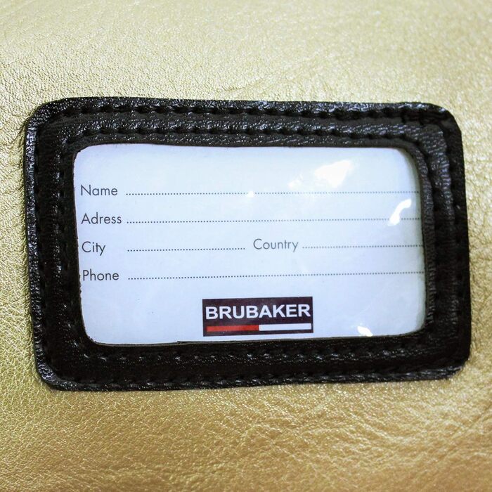 BRUBAKER Carver Pro St. Moritz Сумка для лиж і палиць, 170/190 см, чорна з золотом, міцний водостійкий чохол для 1 пари, з ущільненням